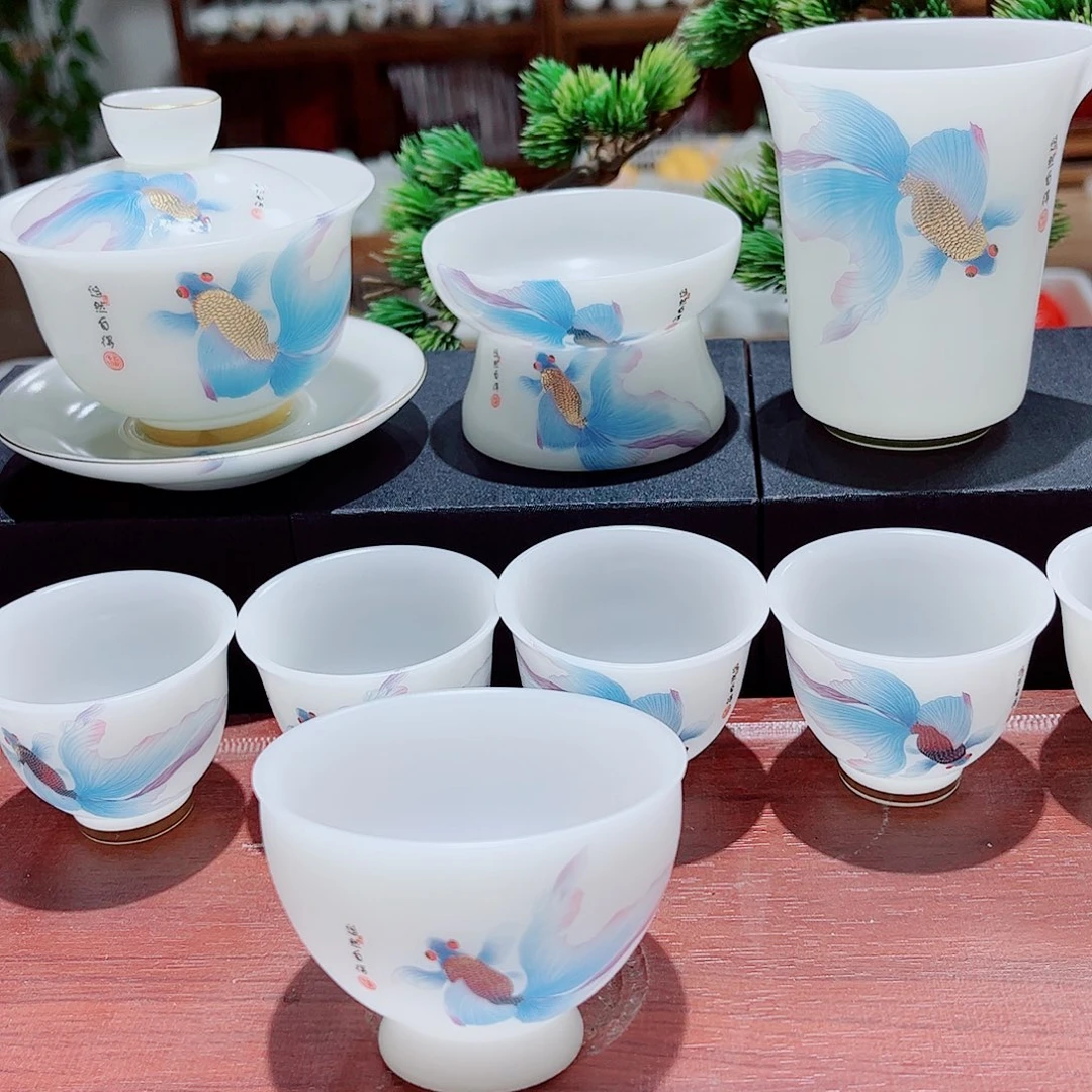 陶瓷素烧璞玉160cc加6杯套组