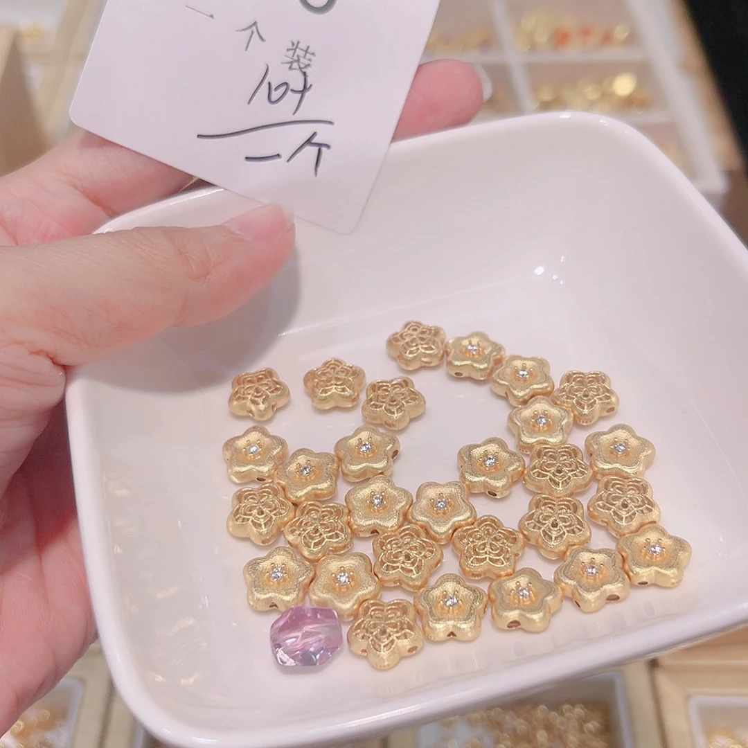 紫晶珠宝半成品银S925镀金镶嵌36