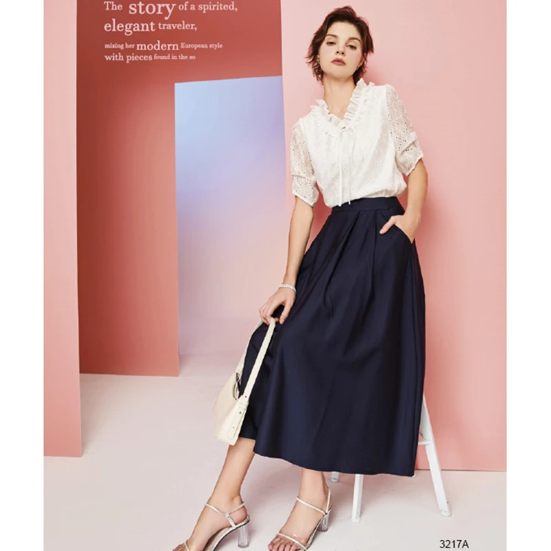 台湾品牌女装春夏新款时尚气质休闲上衣 芳3217A