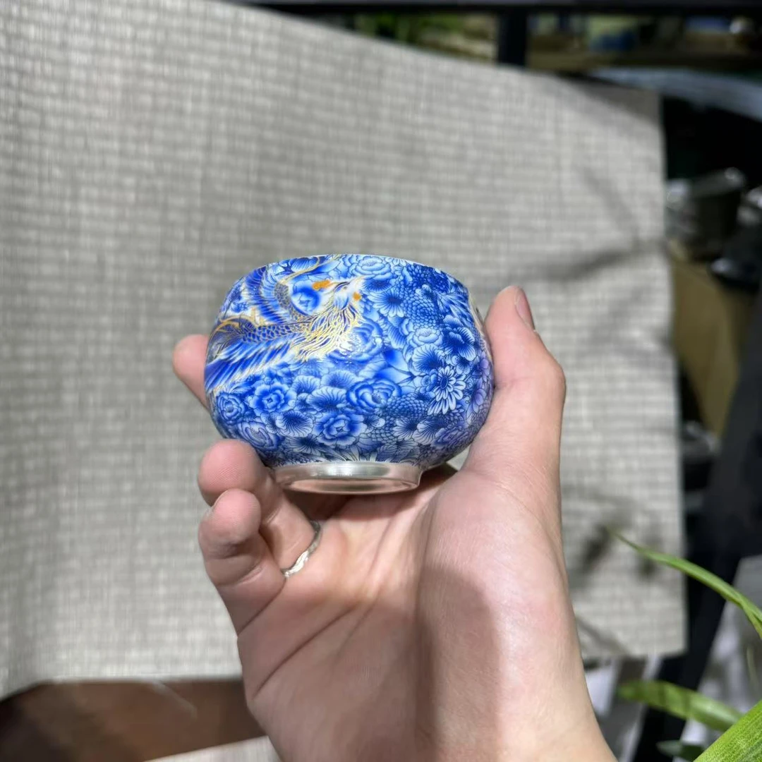 【中国邮政专属链接】高端手作龙凤呈祥禅定大号主人杯对杯MC004