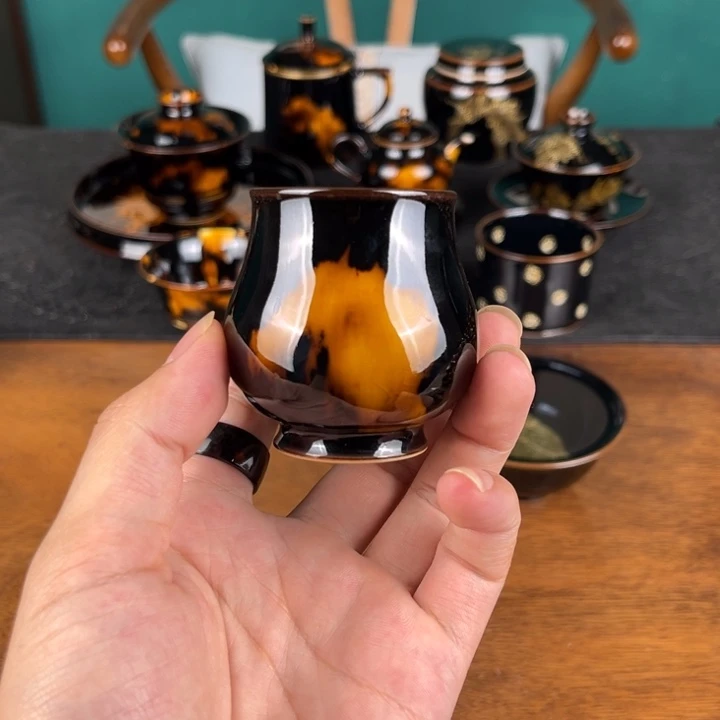 杯玳瑁釉凯恩闻香杯
