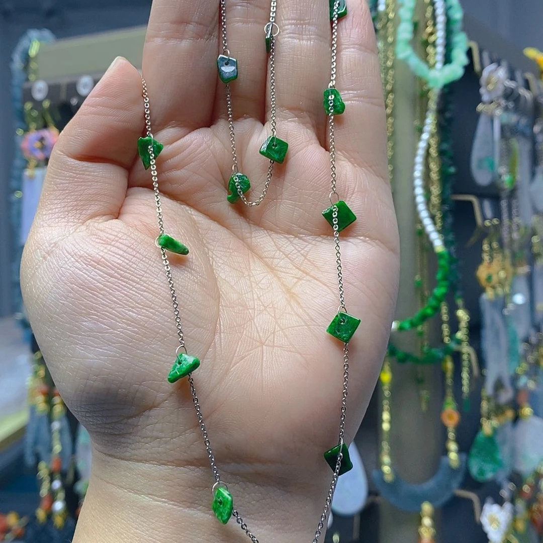 颈饰未镶嵌翡翠翡翠