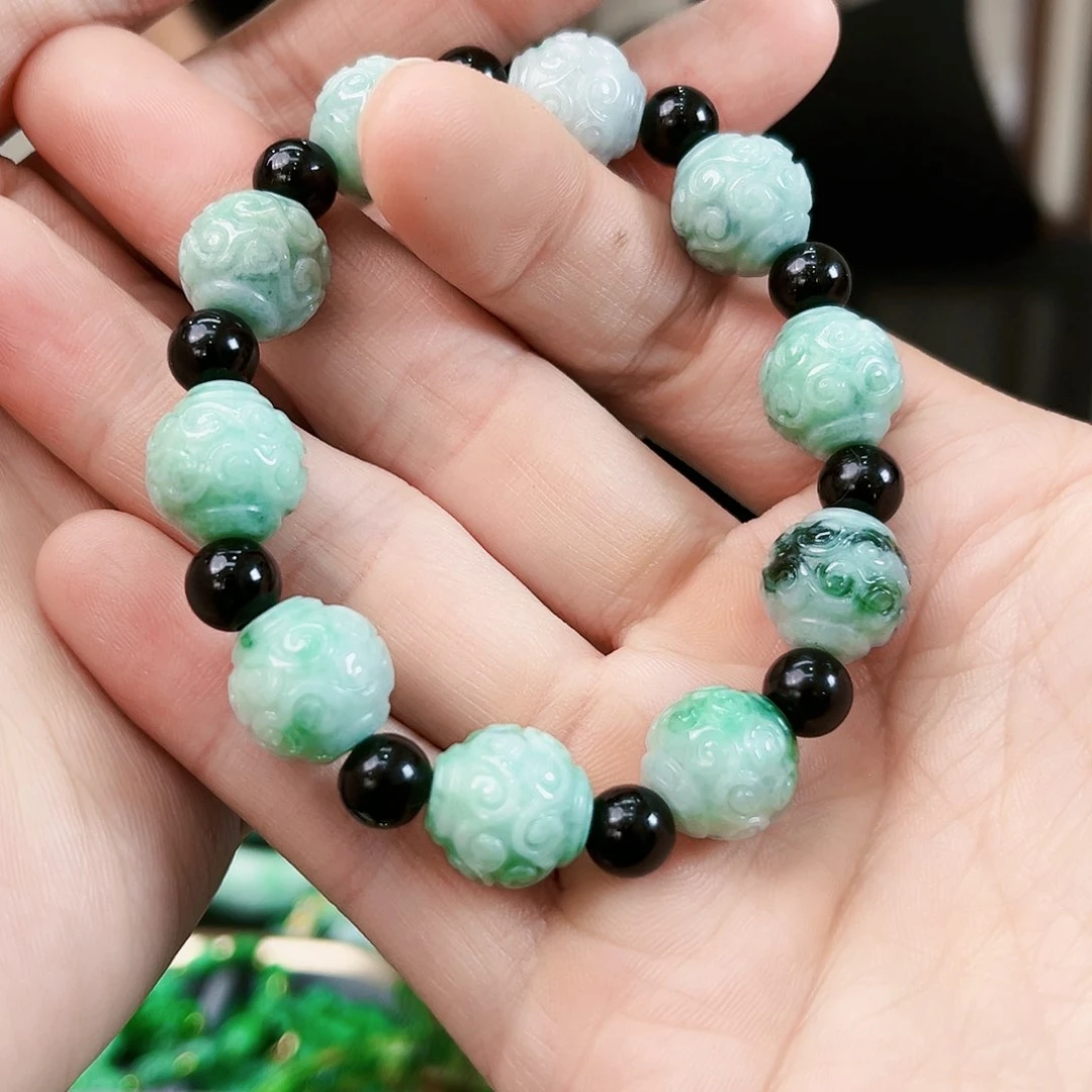 翡翠手链未镶嵌手链