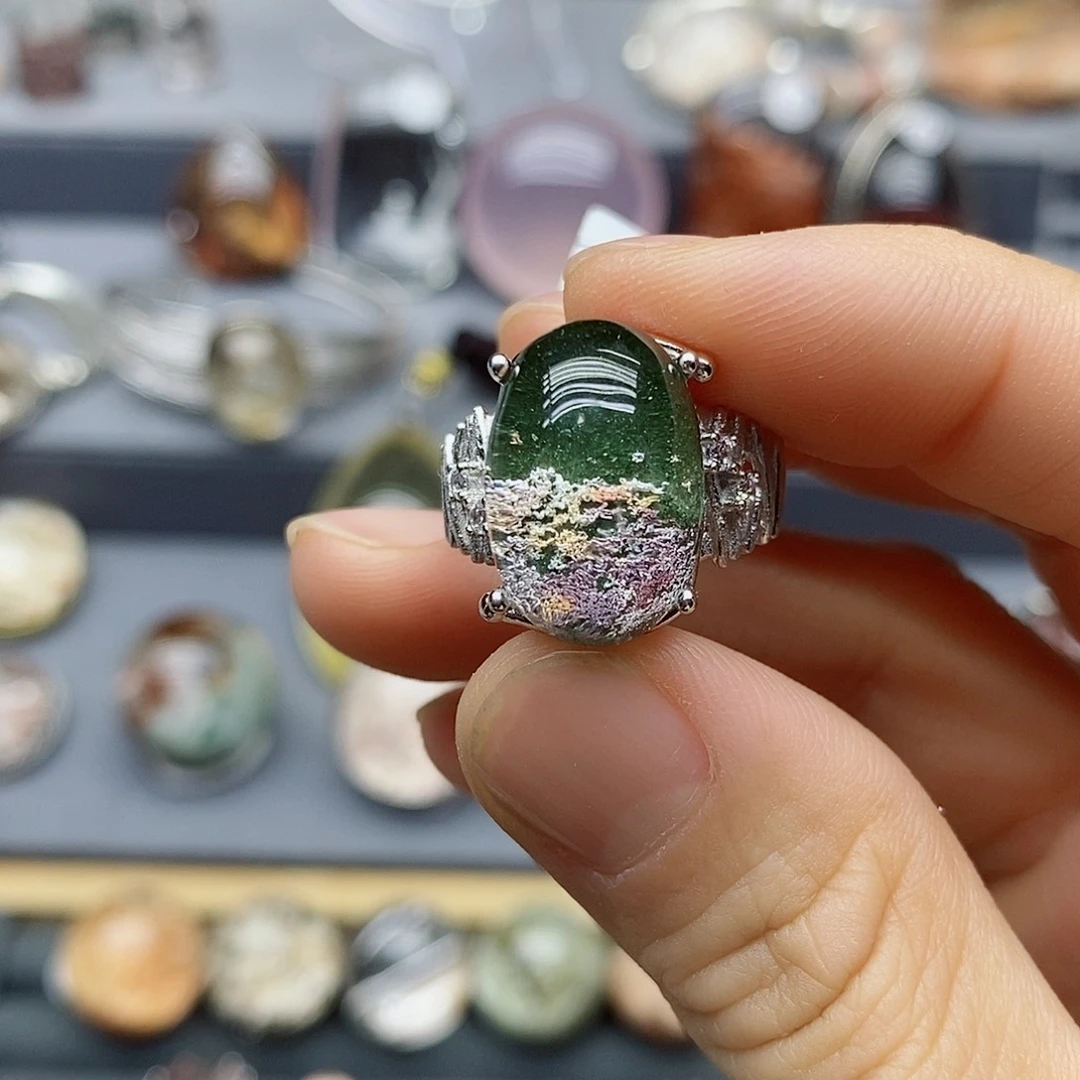 星****银S925镶嵌珠宝半成品水晶定制水晶