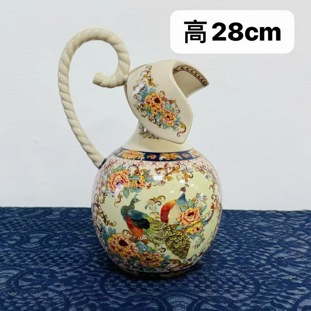 游礼家居 彩色孔雀系列  花瓶