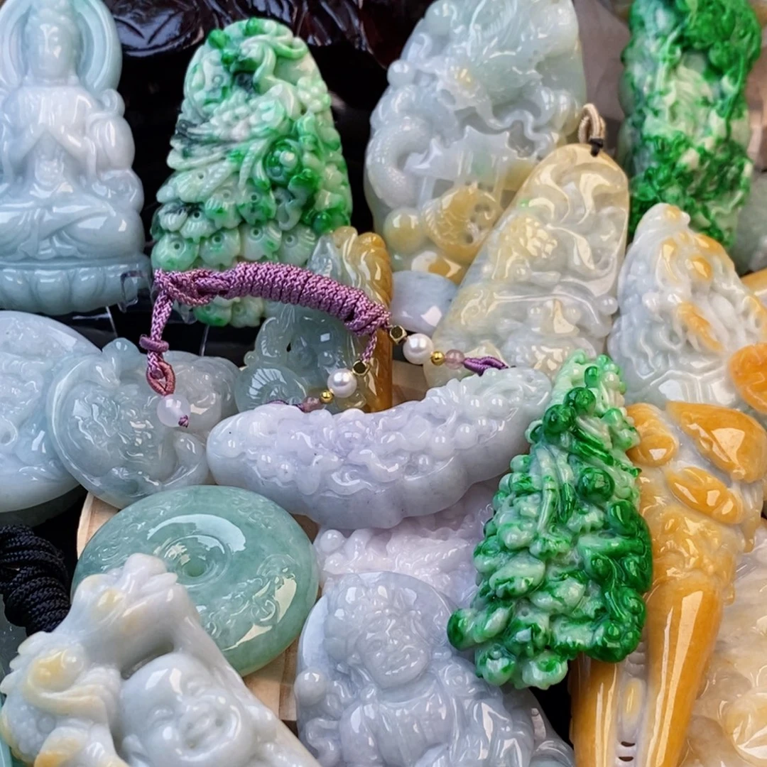 高***岭翡翠未镶嵌吊坠(不含链)