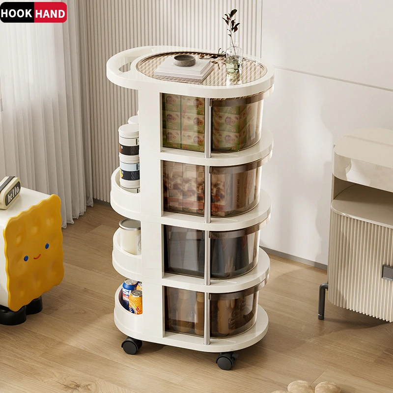 多功能置物架小推车可移动多层抽屉收纳玩具客厅高颜值防尘储物柜
