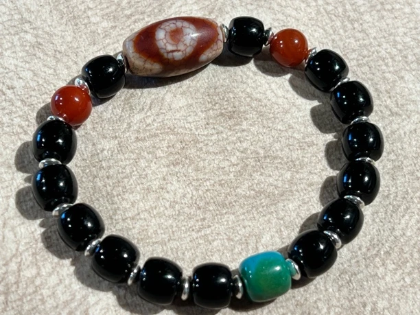 非金属仿水晶手链 藏饰手工藏珠手串