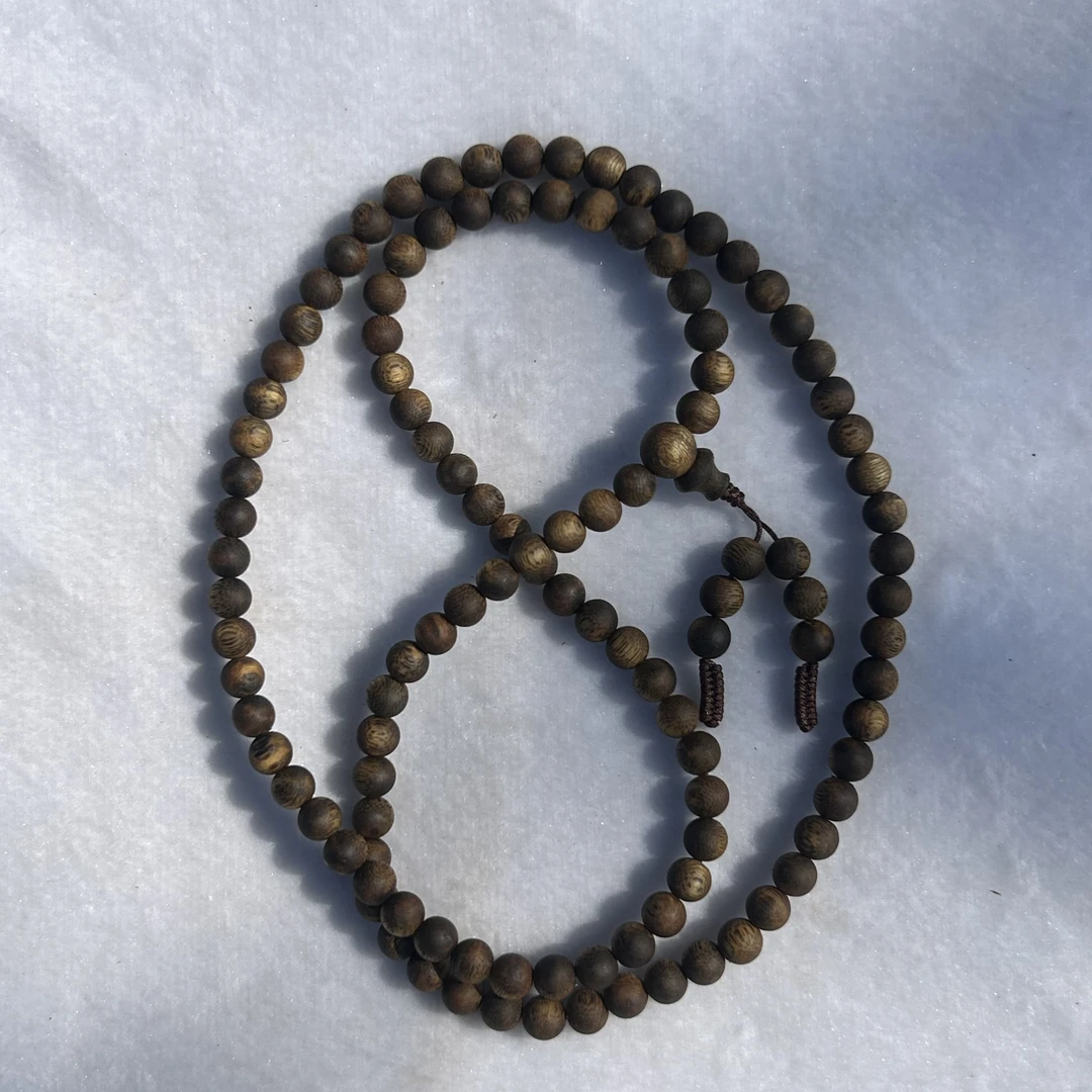 沉香沉香海南沉香五指山绿棋张勺子7mm圆珠手串多圈多样性发一