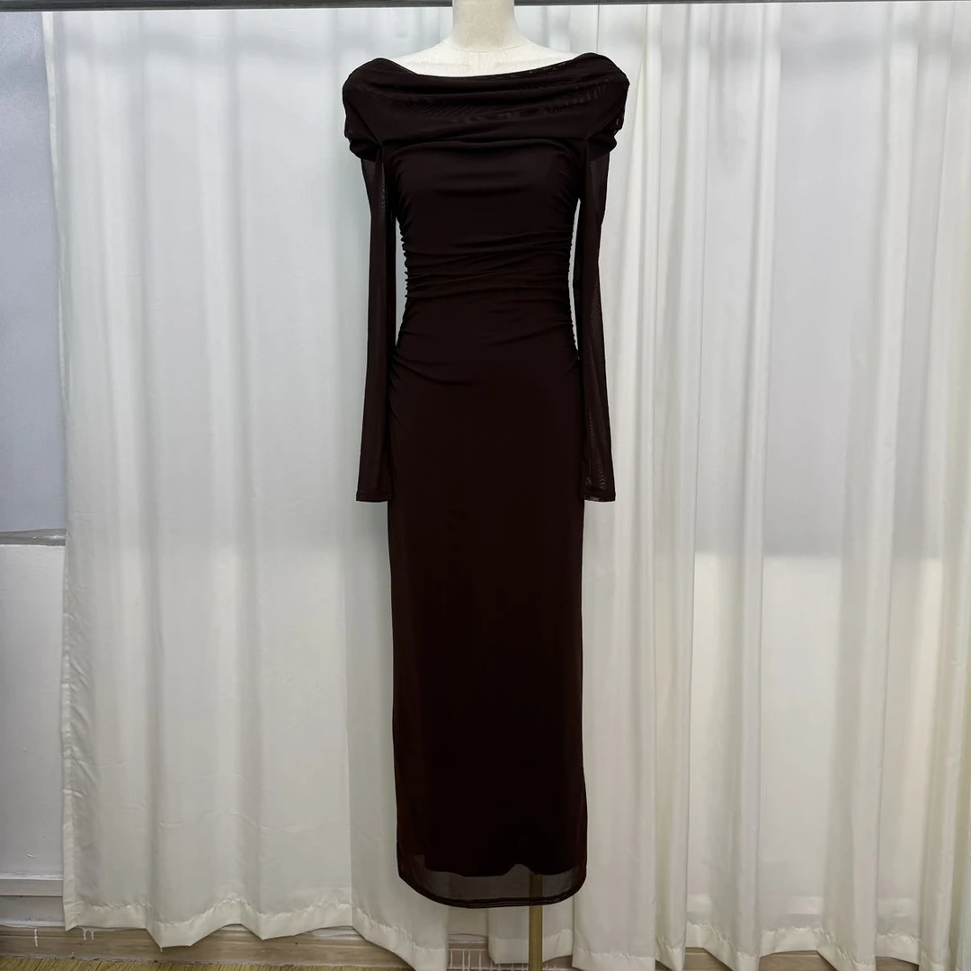 2386长款夏季时尚女装连衣裙23(无）