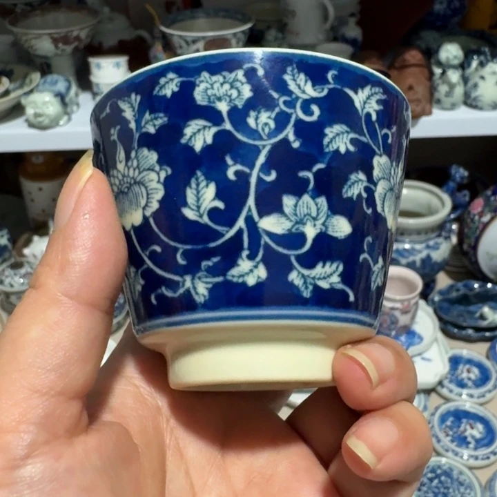 甄**主景德镇手工手绘杯微瑕