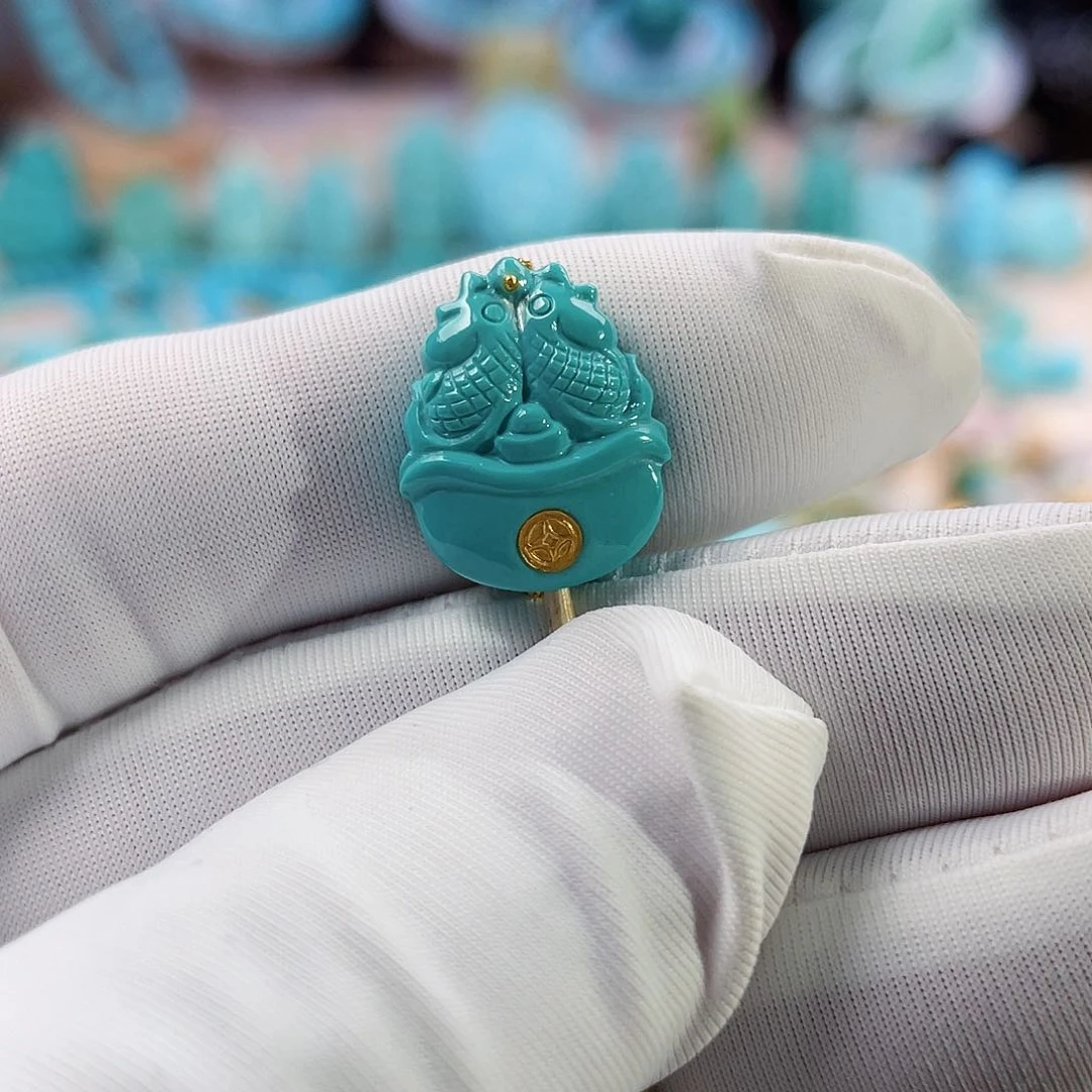 绿松石珠宝奇石未镶嵌