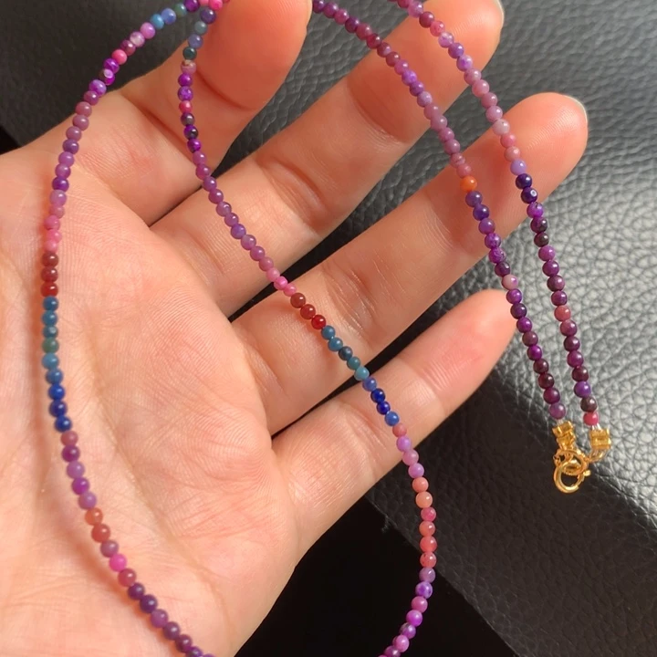 苏纪石（舒俱来）项链18K金镶嵌