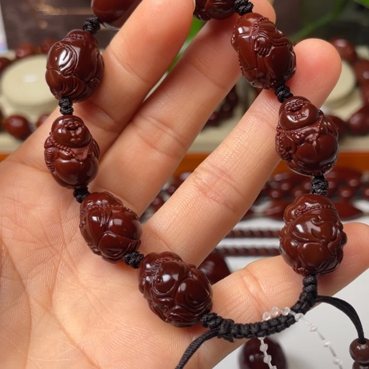 手串橄榄核金****圈包浆玉化