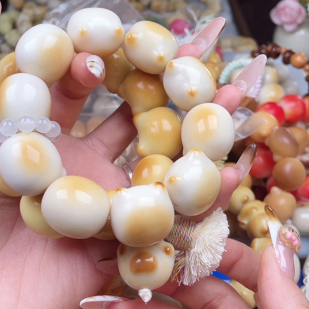 吊坠白玉菩提成品c