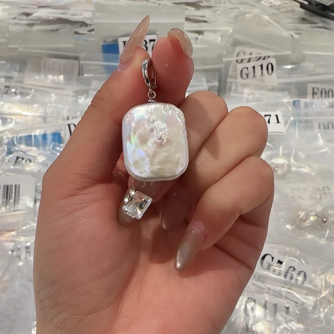 淡水珍珠吊坠(不含链)合金