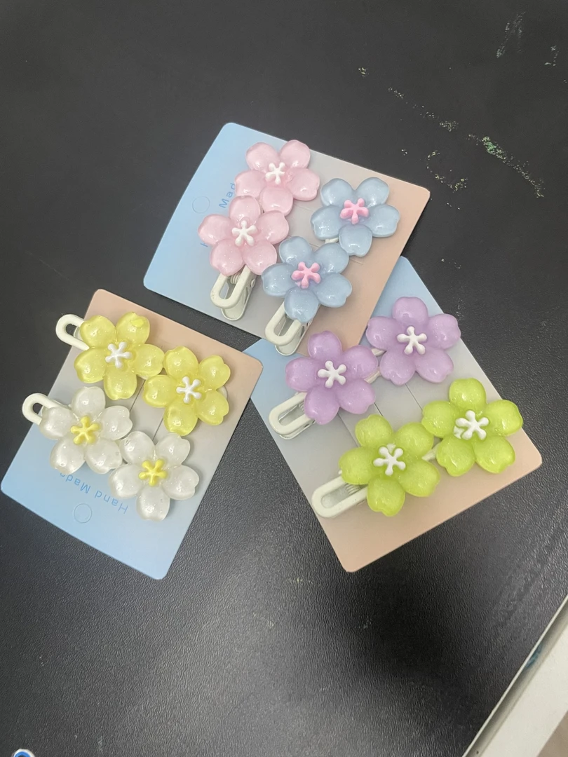 可爱风边夹甜美女鸭嘴夹发夹夹子侧边夹对夹清自选款12个