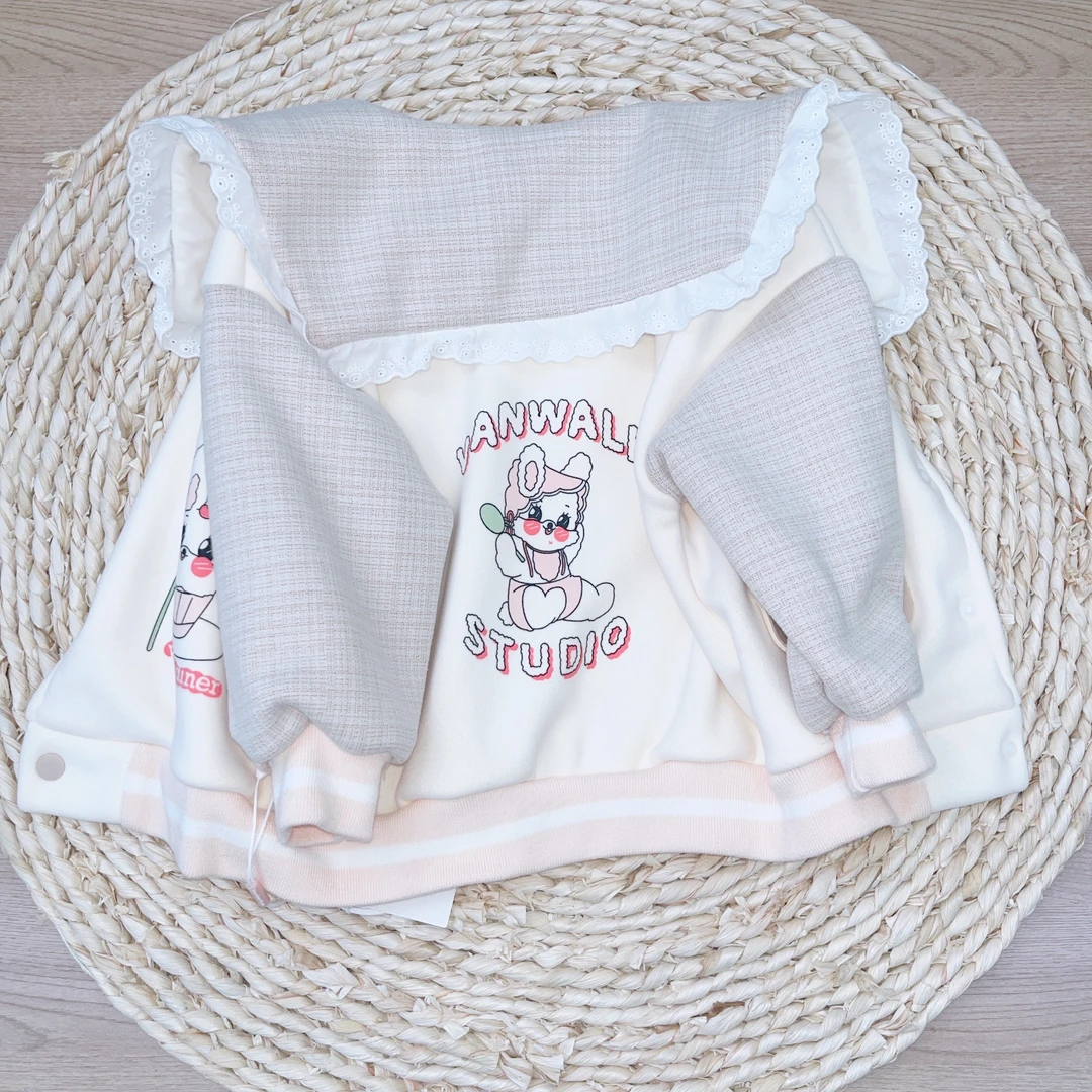 7099-状元乐女宝加绒外套（甜蜜小兔）