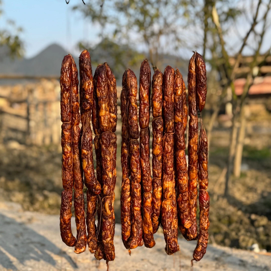 【纯手工纯肉香肠】肉质紧实纯手工灌制，直播间同等品质，腊香味十足