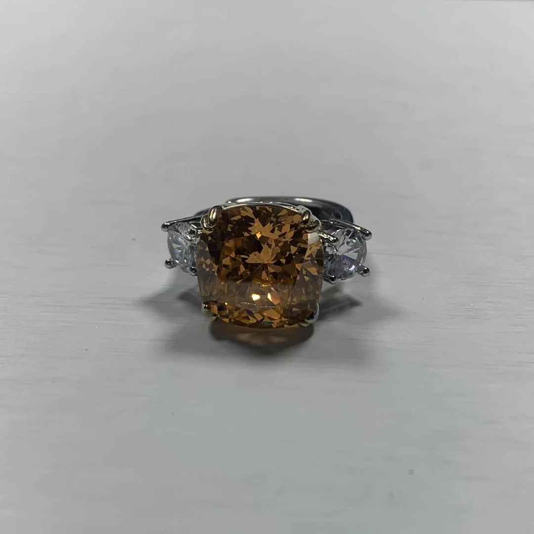 合金珐琅戒指 戒指A005 亮点时尚饰品经典款百搭款精美444橙色