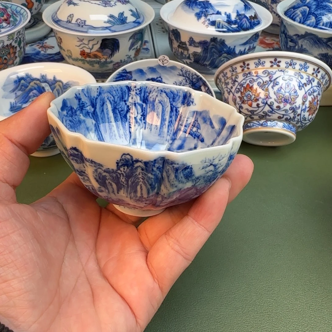 纯手工纯手绘茶具石头253