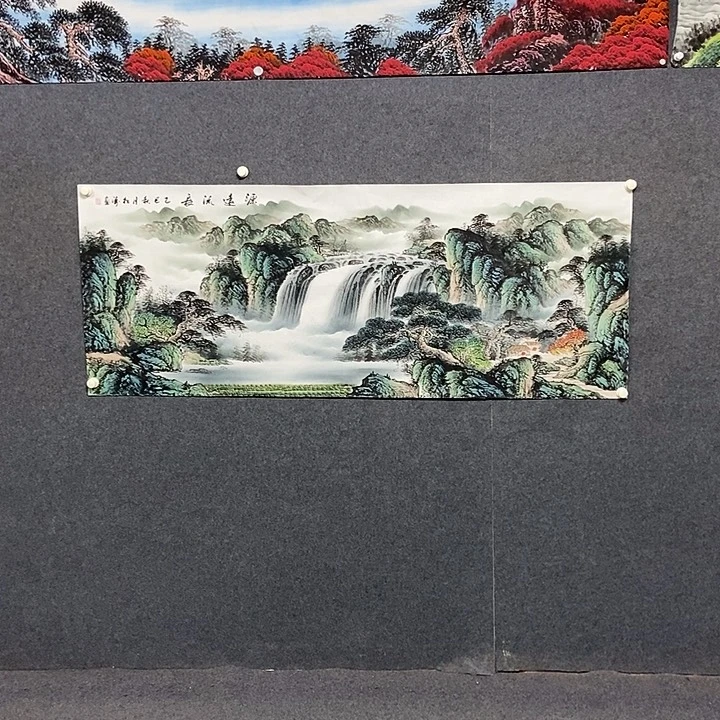 国画小六尺山水一副