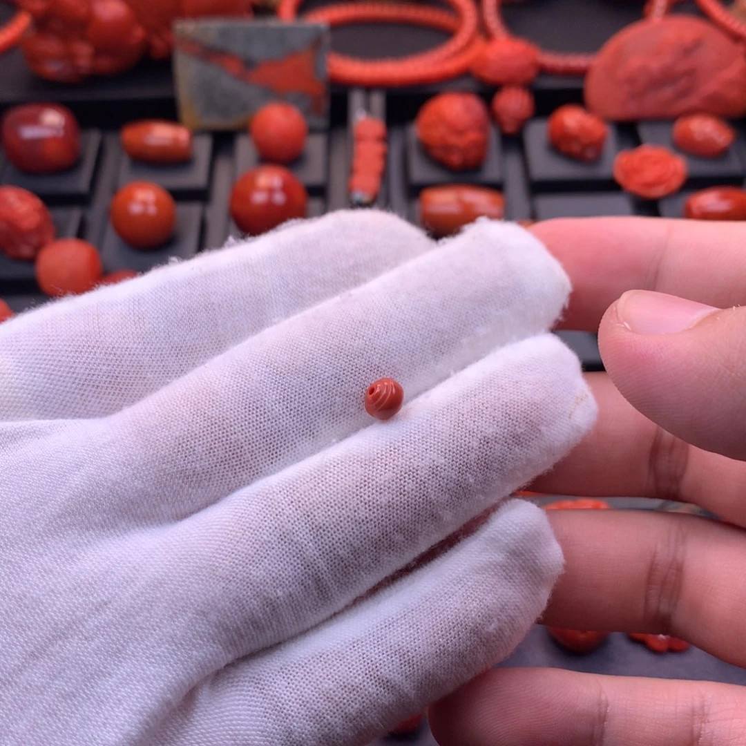 南红玛瑙未镶嵌川料原矿满色满肉精工线束6mm（过1.0双棉线