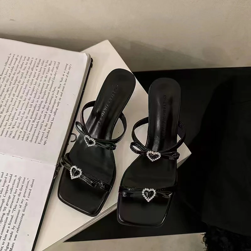 女鞋百搭高跟法试仙女风凉鞋86530