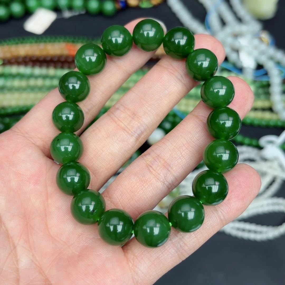 和田玉手链俄料未镶嵌