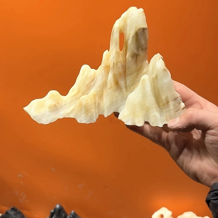 茶宠玉*奇石茶宠鱼缸文房摆件