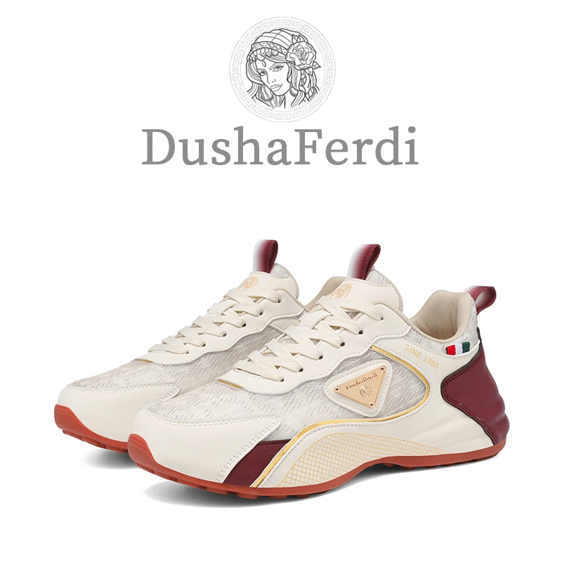 杜莎芬迪低帮中帮透气时尚休闲鞋潮鞋百搭运动鞋夏季网面透气轻奢