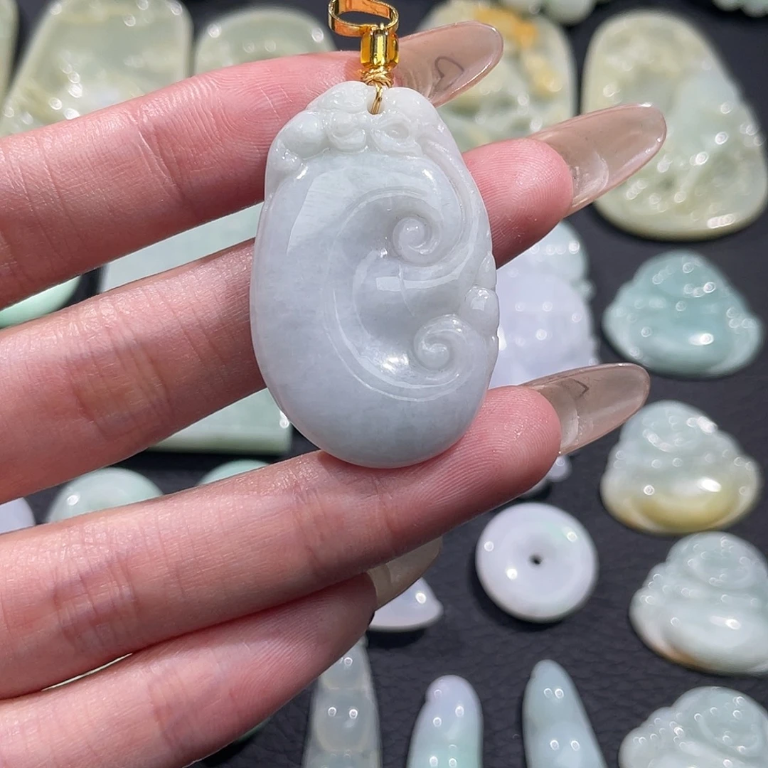 翡翠未镶嵌吊坠(不含链)