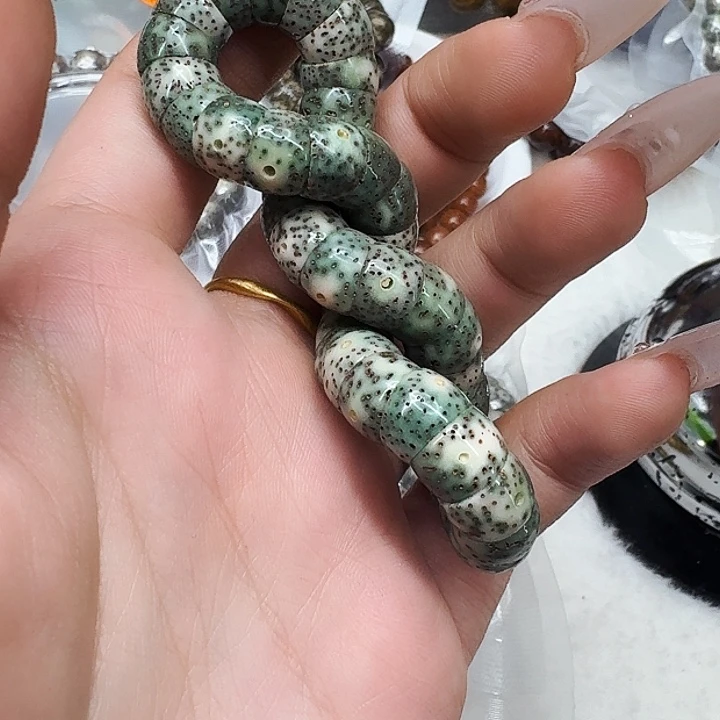 星月菩提手串389荣耀绿星月菩提猪大肠10单圈