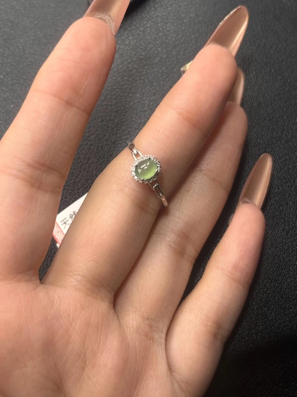天然a货翡翠戒指