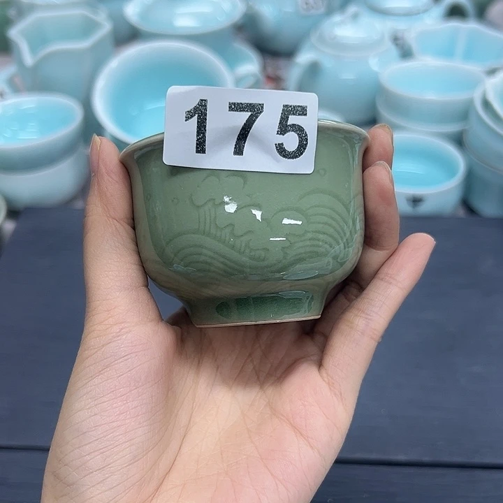 龙泉云间青瓷小米茶器