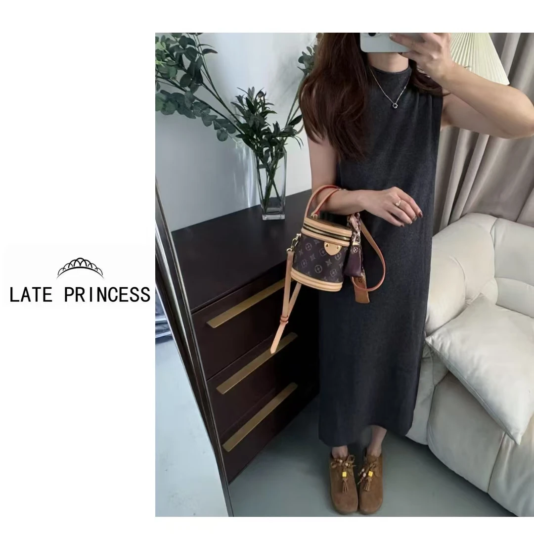 LATE PRINCESS迟到公主【云暮】2025秋季新款针织内搭打底连衣裙