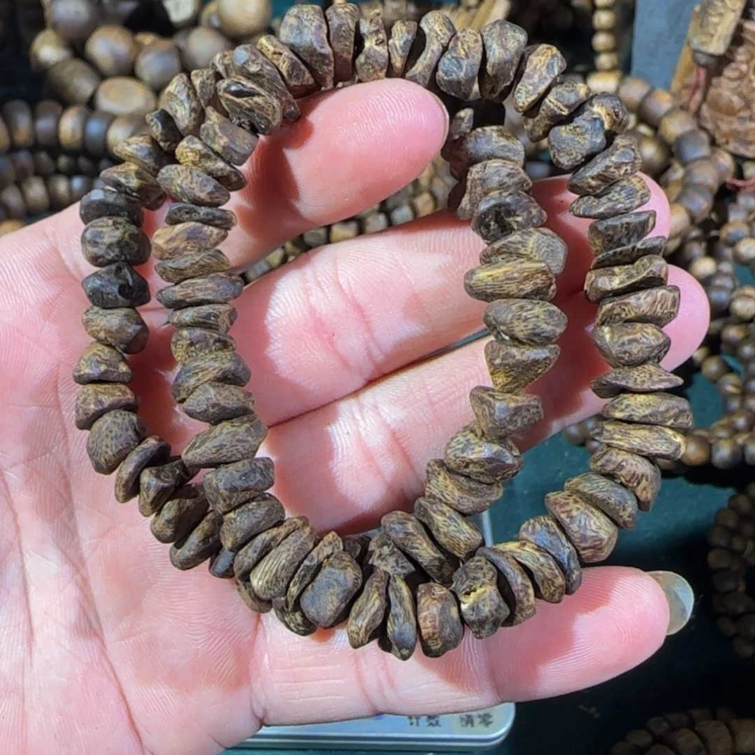 沉香手串沉水树丁壳子单圈08多样性发一