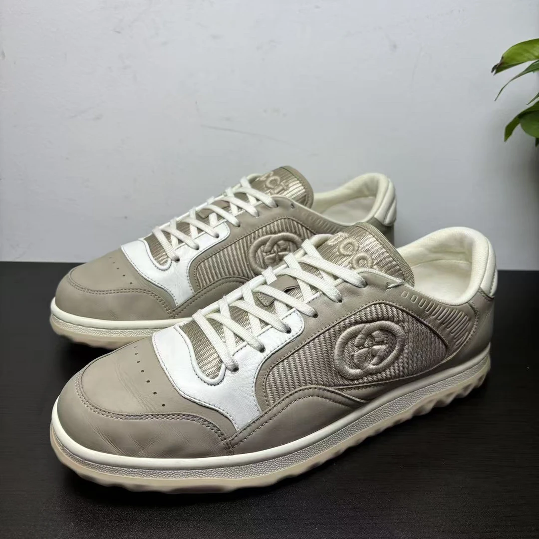 95新 GUCCI/古驰 42欧码MAC80百搭潮流古驰板鞋