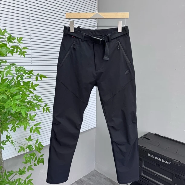 户外秋季软壳防水休闲裤新款男士百搭防风冲锋裤修身运动小脚长裤