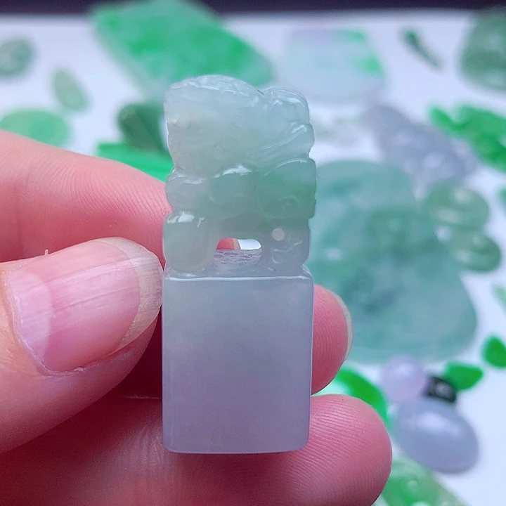 翡翠未镶嵌吊坠(不含链)印章