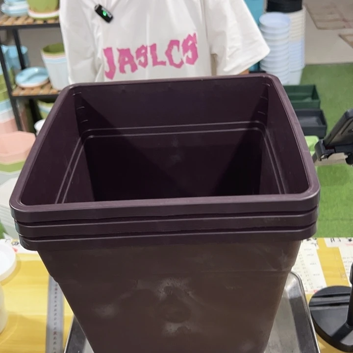 特价方盆口26高28紫砂无托3只