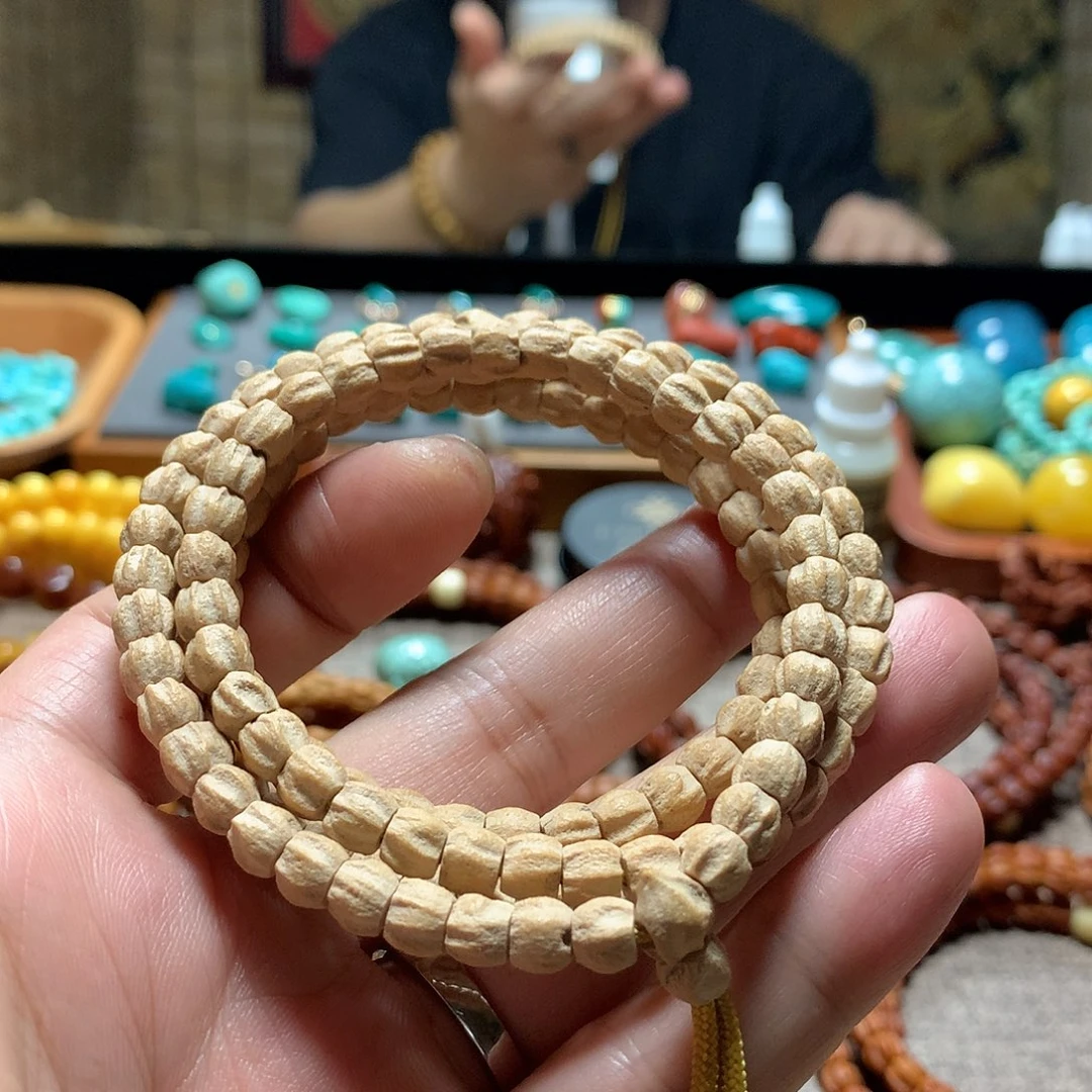 柏香籽/百香籽吊坠热振粉油皮龙脊多棱顺
