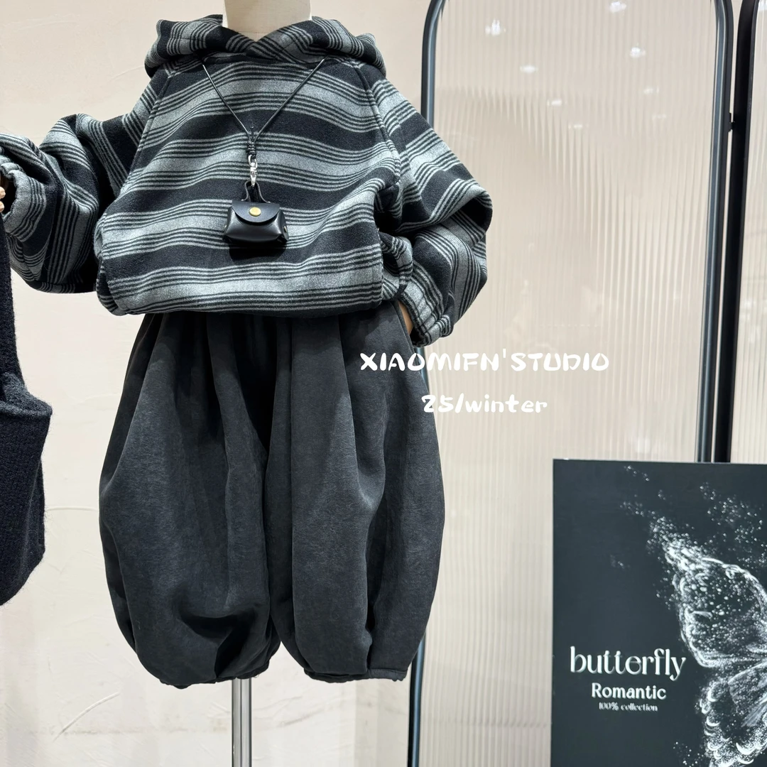 【实体品牌】2025秋新款韩版工装灯笼裤男童时尚洋气宽松百搭909116