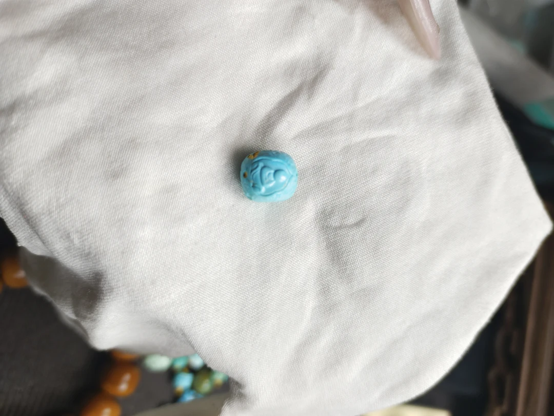 天然原矿绿松石雕刻