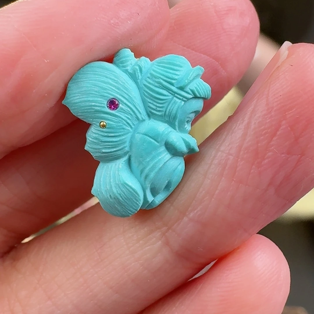 绿松石珠宝奇石未镶嵌