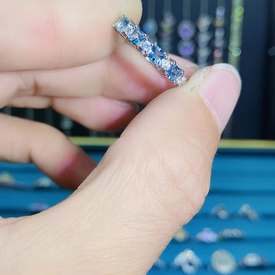 紫晶珠宝半成品银S925镶嵌