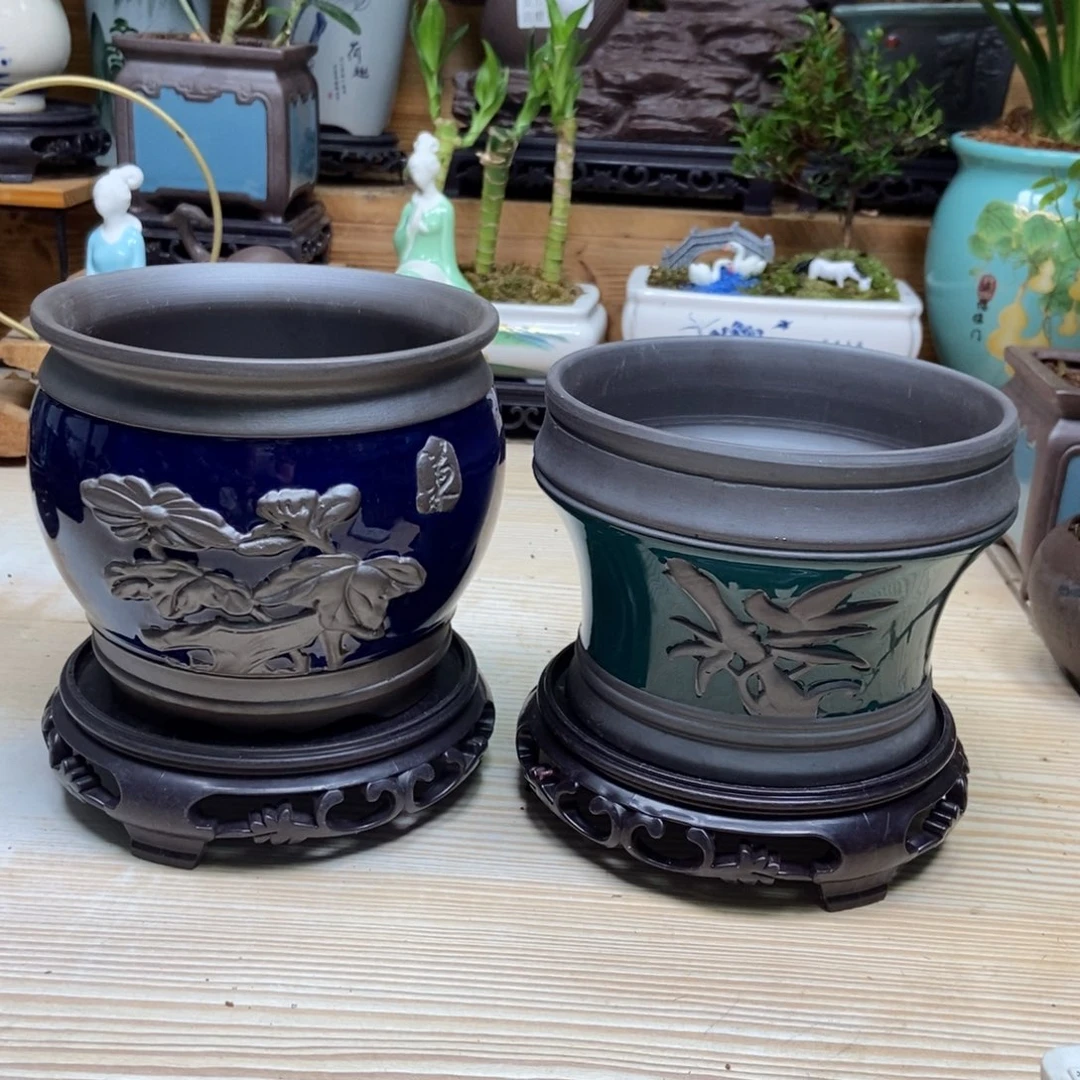 瓷片陶瓷花盆陶瓷艺术