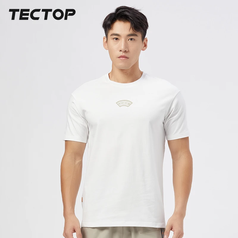 TECTOP探拓短袖T恤男士运动户外夏透气宽松跑步健身上衣1321213TX