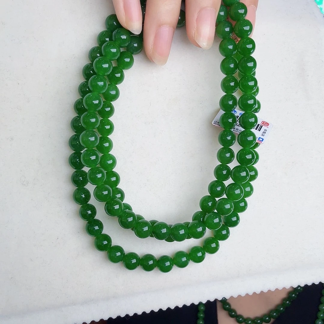 小***小和田玉（碧玉）未镶嵌颈饰