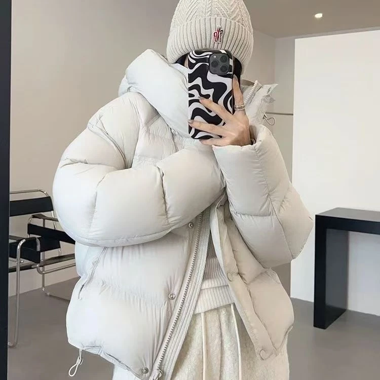 韩系小个子棉衣棉服女2025冬季新款白色高级面包服流行漂亮外套潮